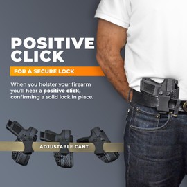 IWB Full Cover Classic - Inside The Waistband Holster - fits Beretta APX A1 Full-Size (Black, Right)