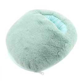 USB Foot Warmer Cushion Electric Heater for Winter Office Heating Slippers Shoes(Light Blue)