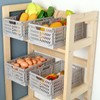 GOYADA 4 PCS Collapsible Crate, Plastic Folding Storage Crates, 30x20x12cm