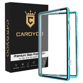 CARDYOO PSA Slab Case, Premium PSA Slab Protector, Metal Graded Card Case for 130PT Standard Card, UV Resistant Composite Glass, Gold