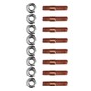 Exhaust Manifold Hardware Kit 8 Pcs M8 1.25 Threaded Turbo