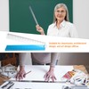 HARFINGTON 2pcs Folding Straight Ruler 30cm Metric Aluminum Alloy Protractor