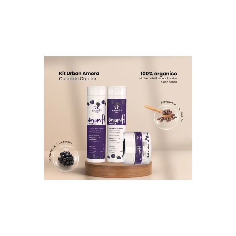 Kit Floractive Shampo Acondicionador Mask Cabellos Rubios