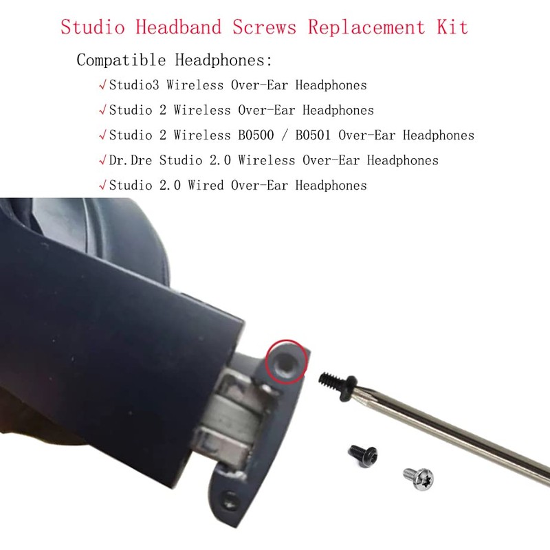 Studio 3 Headband Screws Replacement, Beats Studio 3 Replacement Parts