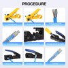 Network Tool Set with 50 x RJ45 Connector Cat7/Cat6a Pass