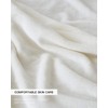 KMUSET Fleece Blanket Twin Size White Lightweight Throw Blanket Super