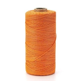 ATERET Orange Mason Line String Line, 12 Rolls 250ft Length, #18 Braided Nylon String, Nylon Twine String for Gardening Or Masonry Tools, Multipurpose for Gardening, Masonry, and Construction