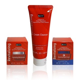 b-pure Revitalizing Cream Cleanser, Hydrating Moisturizer & Night Cream 3 Pack