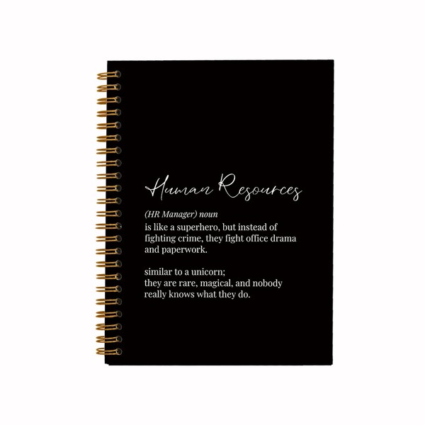QUICQOD HR Gifts Notebook,Human Resourses Definition Journals,HR Appreciation Gift,Thank You