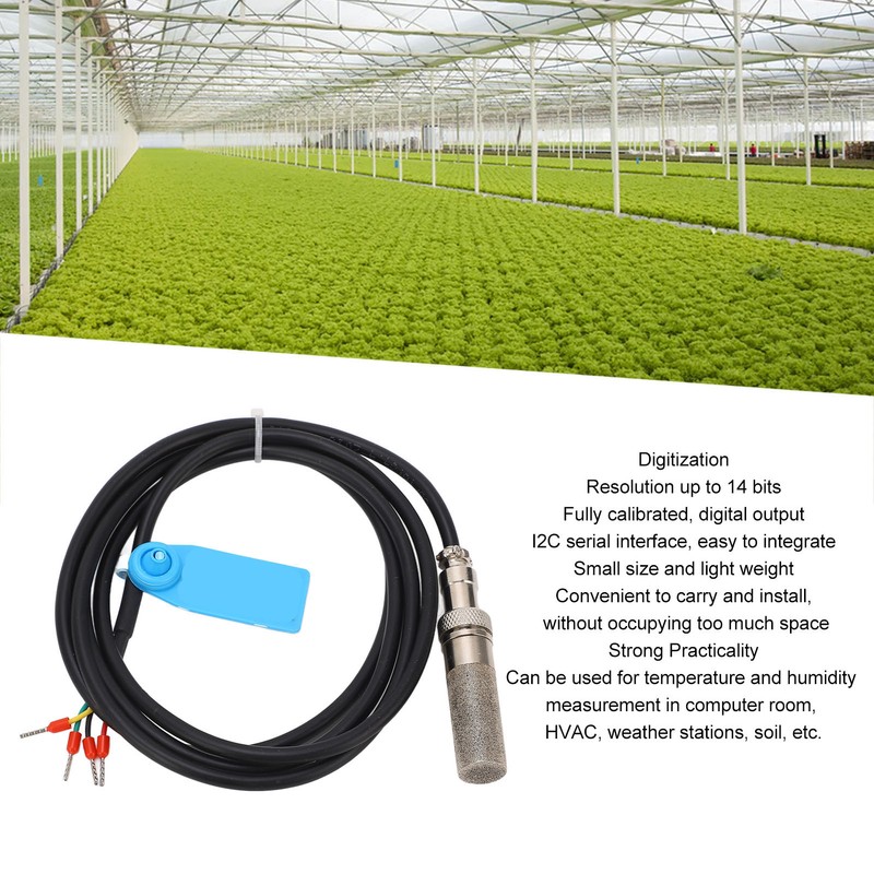 Temperature Humidity Sensor Probe FS200 SHT41 I2C Output Digital Soil