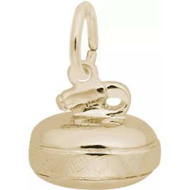 Rembrandt Gold-Plated Sterling Silver Curling Stone Charm by Rembrandt