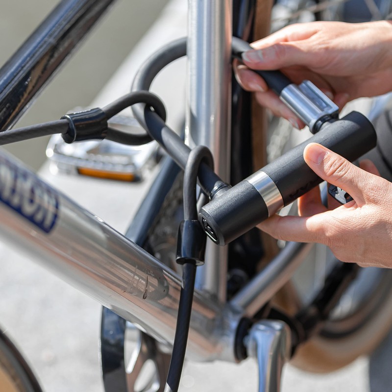 AXA Newton U-Lock Mini Cable - Black, 150mm x 14mm