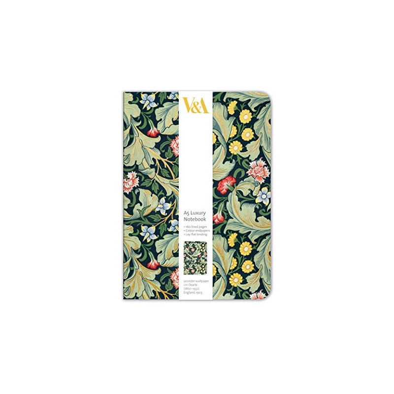 V&A Leicester Wallpaper Design A5 Luxury Notebook (14.8 x 21