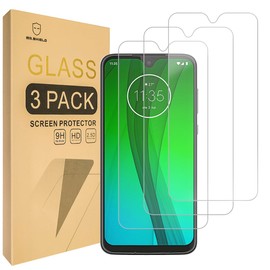 Mr.Shield [3-PACK] Designed For Motorola (MOTO G7) [Tempered Glass] Screen Protector with Lifetime Replacement