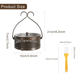 Incense Stick Holder, Incense Sticks Anti Mosquitoes, Mosquito Spiral Coil Holder, Incense Stick Holder, Incense Sticks Coil Holder, Metal Incense Stick Holder for Bedroom, Camping, Garden