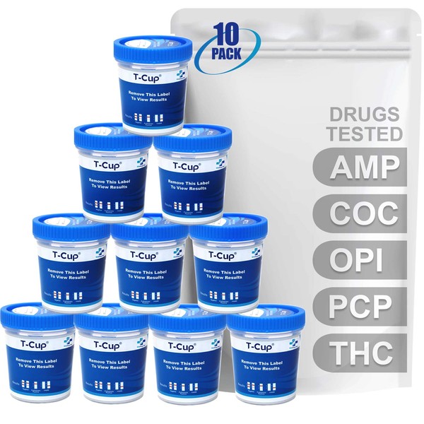 MiCare [10pk] - 5 Panel Multi Test Cup (AMP/COC/OPI/PCP/THC) #MI-TDOA-154