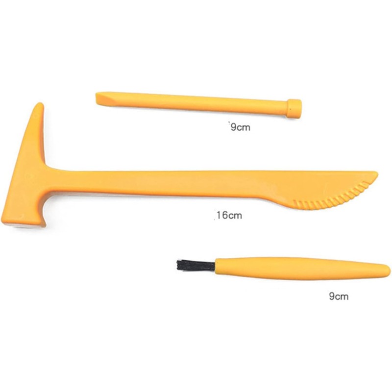 30 Pcs Dino Fossils Dig Kit Digging Hammer Chisel Brush