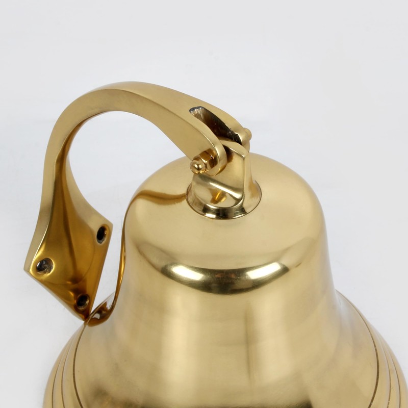 Nautical Aluminium Ship Bell 7 Inch Brass Chrome Hanging Marine