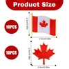 20PCS Canadian Flag Pins, Metal Canada Flag Pin Canada Pins