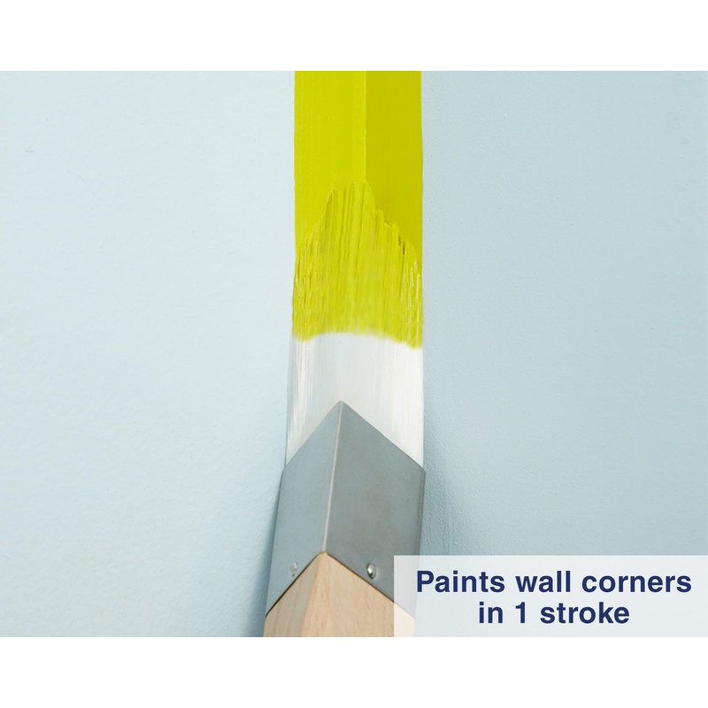 Zibra Triangle Paint Brush for Wall Corners, Doors, Cabinets and