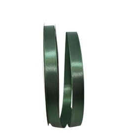 Reliant Ribbon 5000-924-03C Cinta de satén de doble cara, 5/8 pulgadas x 100 yardas, verde bosque