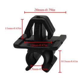 XQSMWF 1Pcs Black Car Hood Support Prop Rod Holder Clip Compatible with Nissan Altima 2007-2024 for Rogue 2021-2024 for Pathfinder 2013-2020 for Sentra 2024 Replace 65722-JA000 65722JA000