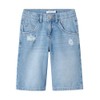 NAME IT Nkfbella Girls' Skater Shorts 5630-Be, Medium blue (medium