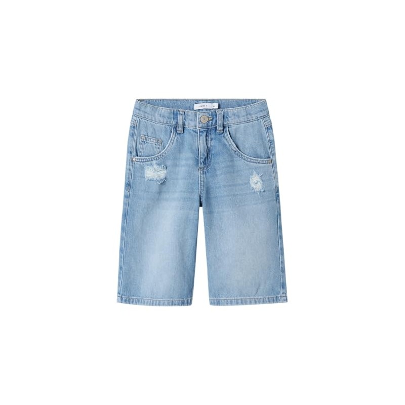 NAME IT Nkfbella Girls' Skater Shorts 5630-Be, Medium blue (medium