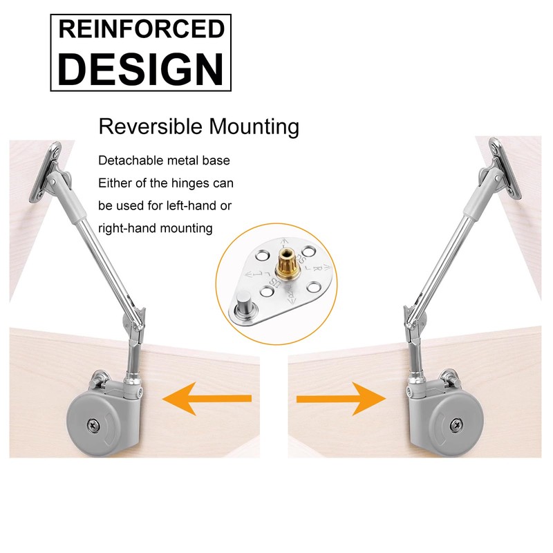JinBoCheng 1 Pack Toy Box Hinges Soft Close, Lid Stay