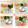 PoDhey Burger Press with 100 Patty Paper Adjustable Thickness Hamburger