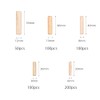 Tutuxio 550pcs Wooden Dowels Pins with 6/8/10/12mm Solid Hollow Dowel