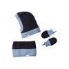 Vertbaudet Two Tone Boys Baby Set: Scarf Hat, Round Scarf
