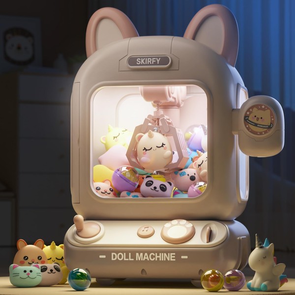 Skirfy Mini Claw Machine for Kids, Mini Vending Machine, Prize