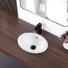 Bathroom Vessel Sink 16'' x 12'' Semi Recessed Bathroom Sink