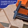 sourcing map 23 Gauge Headless Pins Nails, Stainless Steel 1/2"