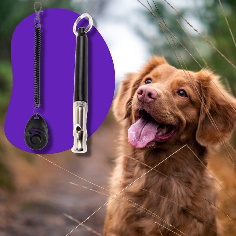 Dog Whistles, Custom Target Stick and Clicker Training Device for