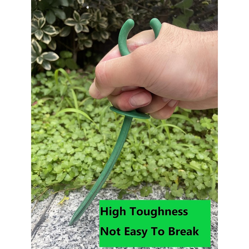 WIBBLESOX 20 Pcs Green Garden Hose Guide Stakes Holiday Lights