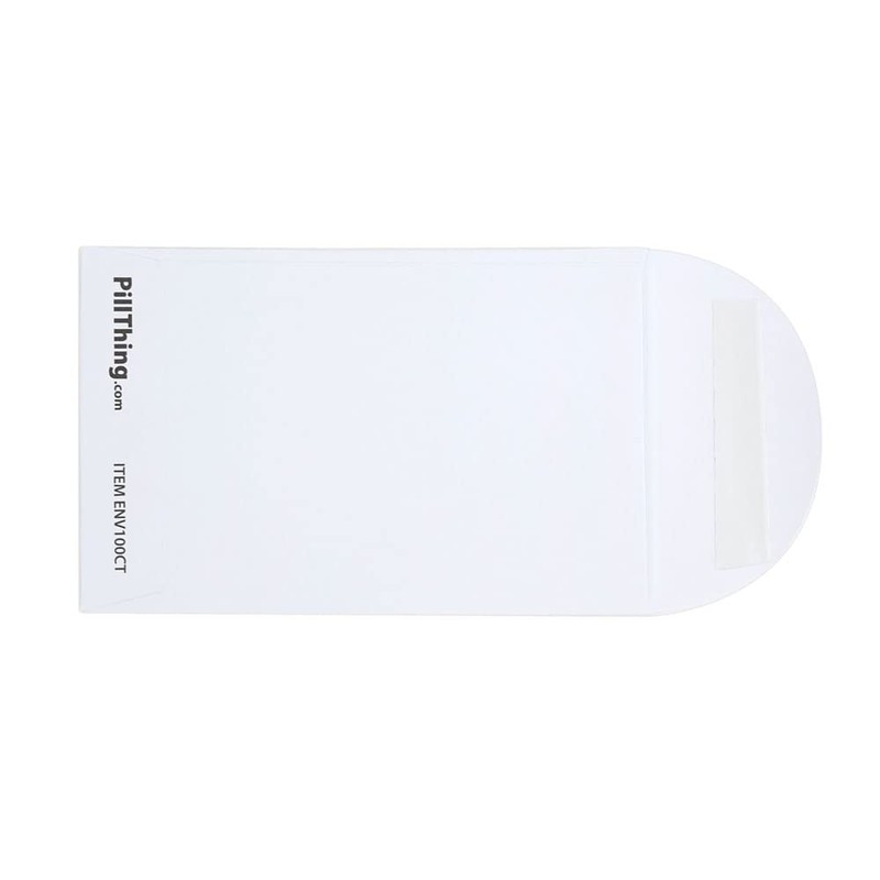 Printed Pill Envelope with Peel and Seal Pressure Closure -