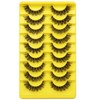 False Eyelashes Russian Strip Lashes D Curl Wispy Natural Look