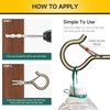 MYWISH 20-Pack Q Hanger Hooks with Safety Buckle, 2.2 Inches