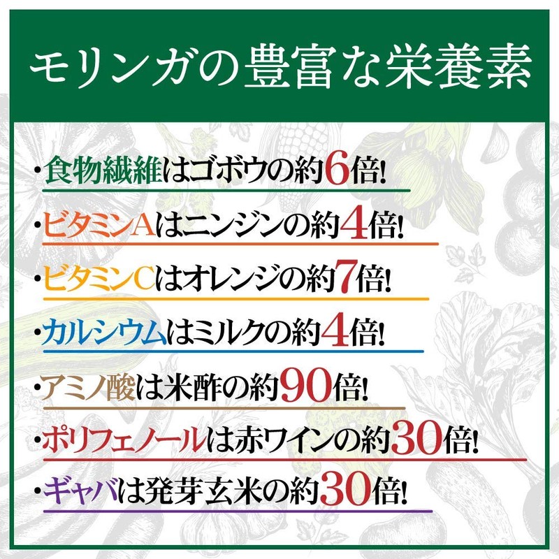 【リプサ公式】 モリンガ 約3か月分 C-123 サプリメント