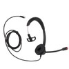 RJ9 Telephone Headset Noise Cancelling Unilateral Corded Business Headphone with