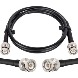 XRDS-RF 3FT BNC Male to BNC Male Coax Cable, BNC Male 50 Ohm RG58 Coaxial Cable