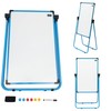 Height Adjustable Double-Sided Available Reversible Mobile Whiteboard, Magnetic Dry Erase