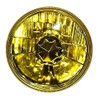 Octane Lighting 5-3/4" Halogen Amber Yellow Glass Headlight Fog Light