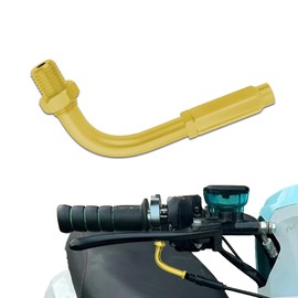 Lyxheth 90 Degree Throttle Cable Adjuster, Aluminum Alloy Motorcycle Throttle Regulator, Universal Accelerator Adjuster Accessories Fit for Most Motorcycles Dirt Bikes (Gold)