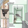 Interactive Cat Toys Set Teaser Feather Wand, Hanging Door Toy