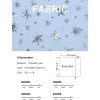 SUJAYU Sheer Fabric, Snowflake Silver Foil Organza Fabric, Snowflake (59"