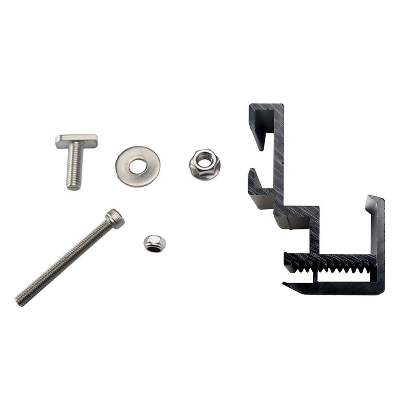 Offgridtec Mounting Clamp Black for Micro Inverter Solar Panel 28-50