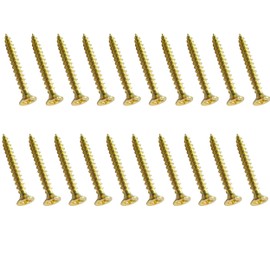 M4 x 30mm Door Hinge Brass Screws Replacement (Pack of 20)